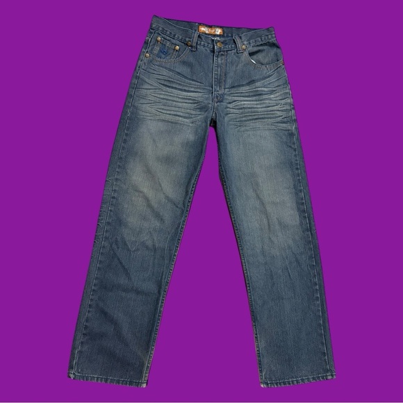 Y2K Jungy Style Blue Jeans - Picture 2 of 4
